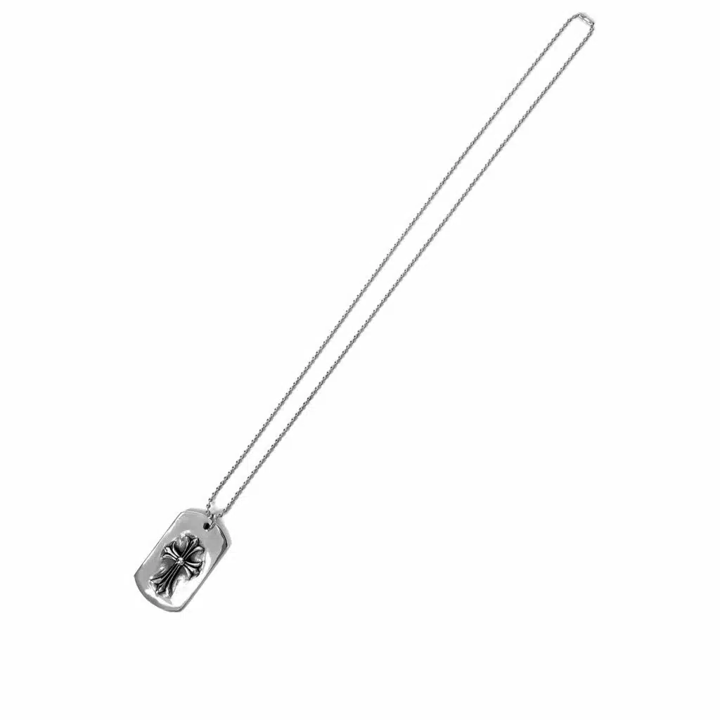 Chrome Hearts TINY CH CROSS CUTOUT DOG TAG