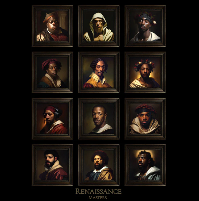 Hip Hop Masters Black T-Shirt