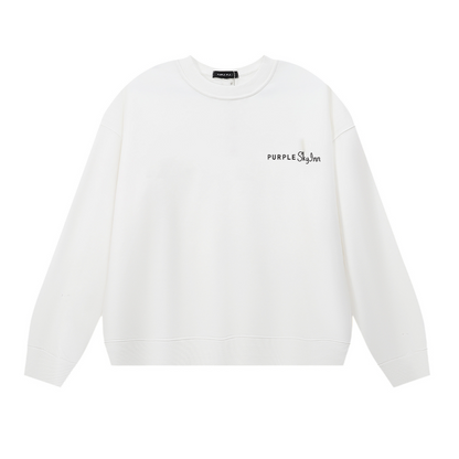 Purple Men's Long-Sleeve T-shirt Sweatshirt 1150