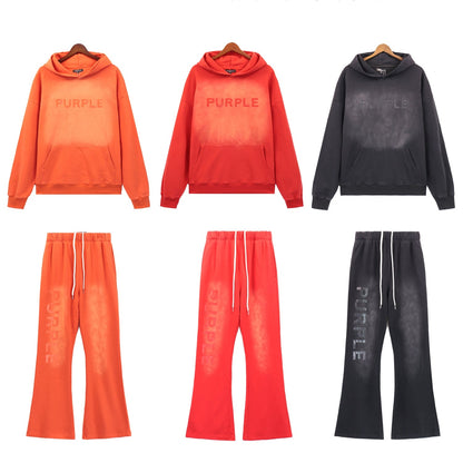 Purple New Hoodie suit 5965
