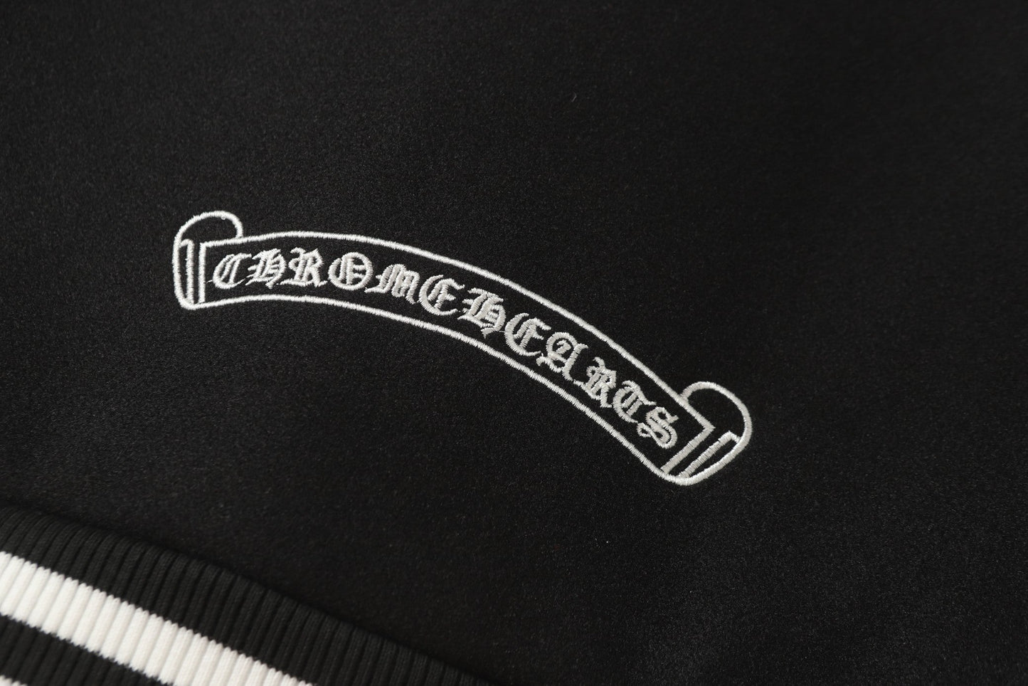 Chrome Hearts Black White Street Style Baseball Coat 0002