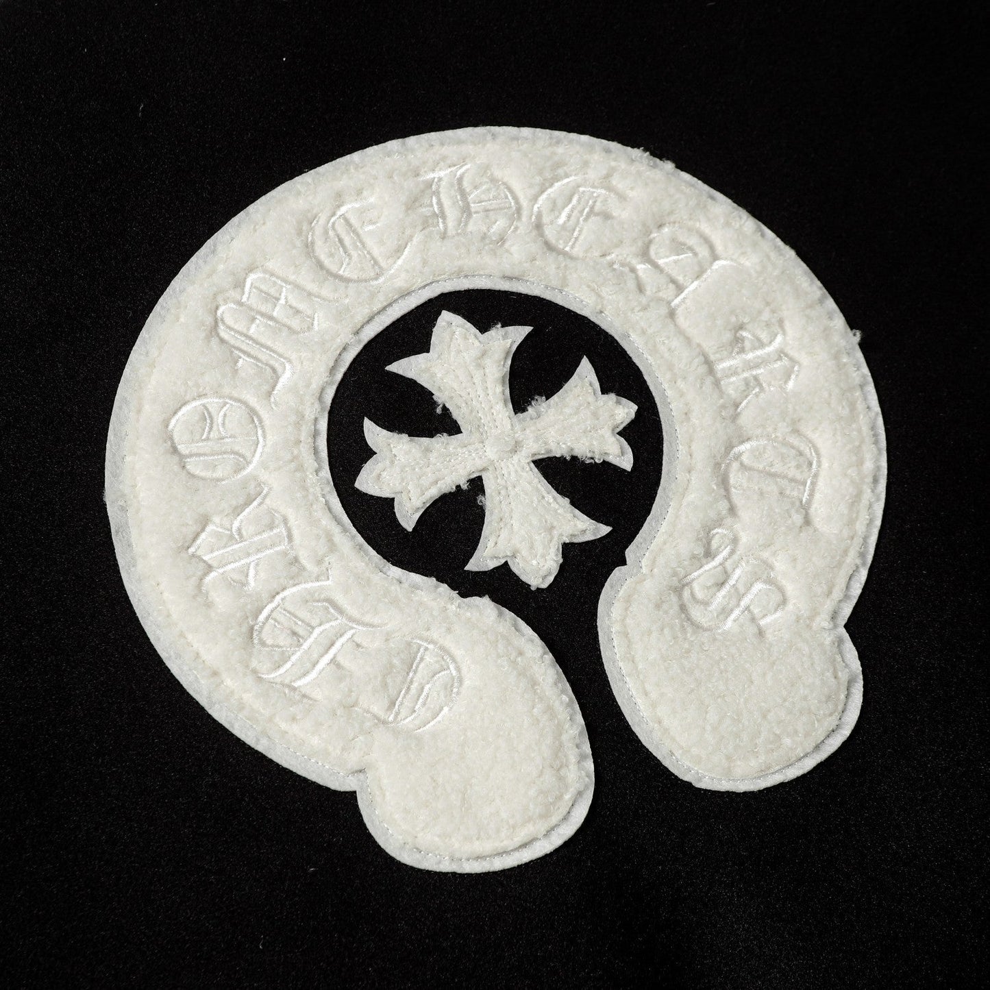 Chrome Hearts Varsity Jacket - Black White Gothic Baseball Coat 2206