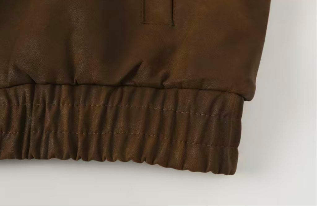 Chrome Hearts Cross Patch Suede Jacket - Brown Gothic Streetwear Outerwear 8833