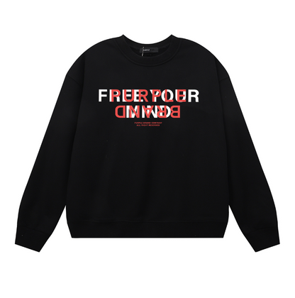 Purple Men's Long-Sleeve T-shirt Sweatshirt 1132