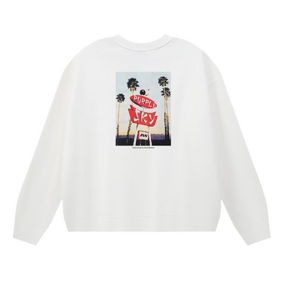 Purple Men's Long-Sleeve T-shirt Sweatshirt 1150