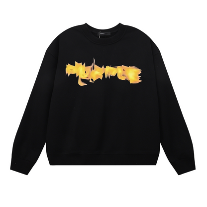 Purple Men's Long-Sleeve T-shirt Sweatshirt 1135